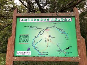 小楢山登山案内図